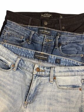 Lucky Brand Jeans Bundle Womens 6/28 Skinny Sweet Crop Denim 3 Pair Lot